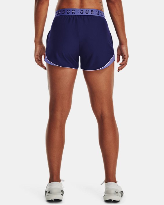 Women's UA Play Up Colorblock Shorts, Blue, pdpMainDesktop image number 1